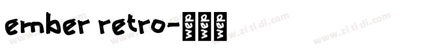 ember retro字体转换